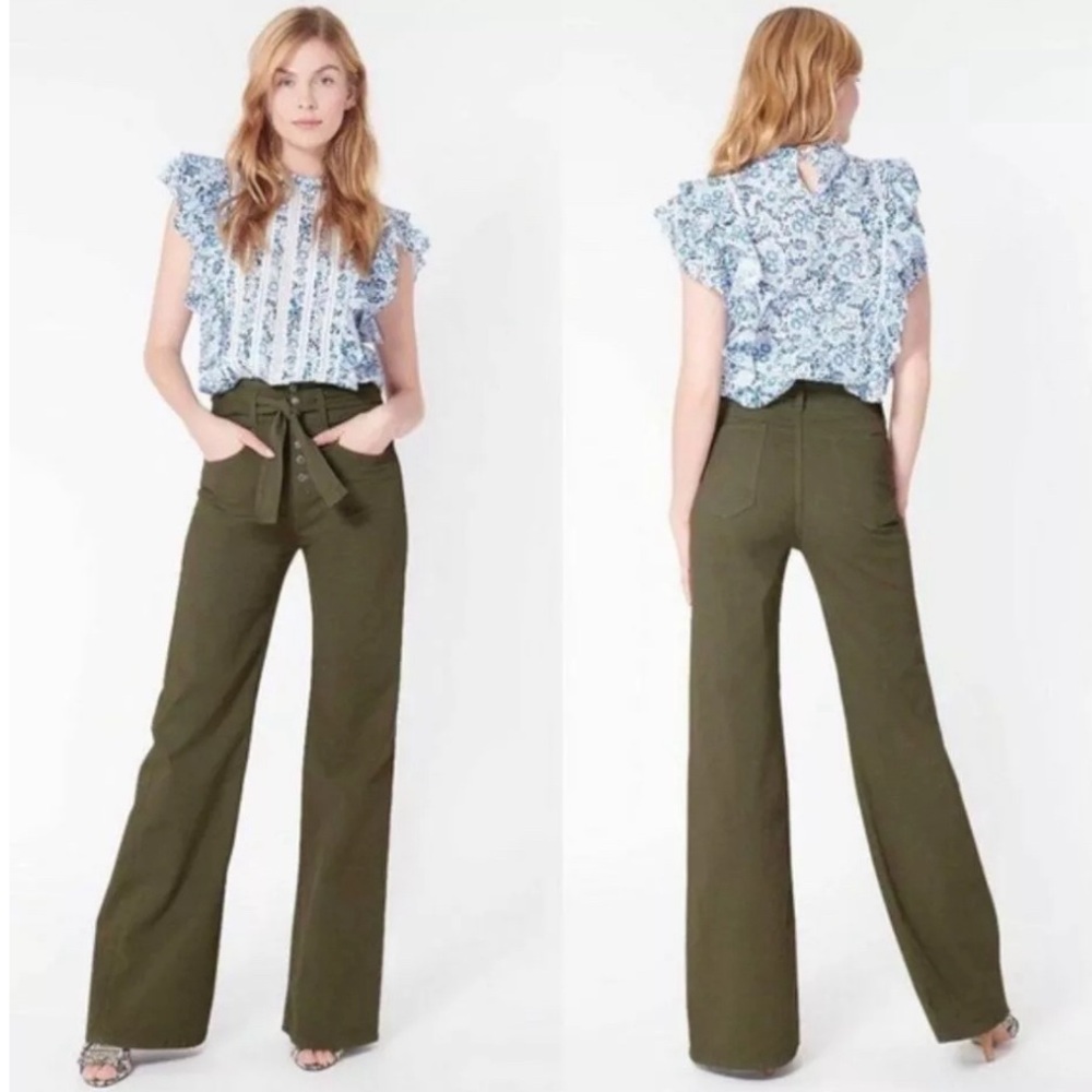 VERONICA BEARD
Rosanna High-Rise Corset Wide-Leg Jeans